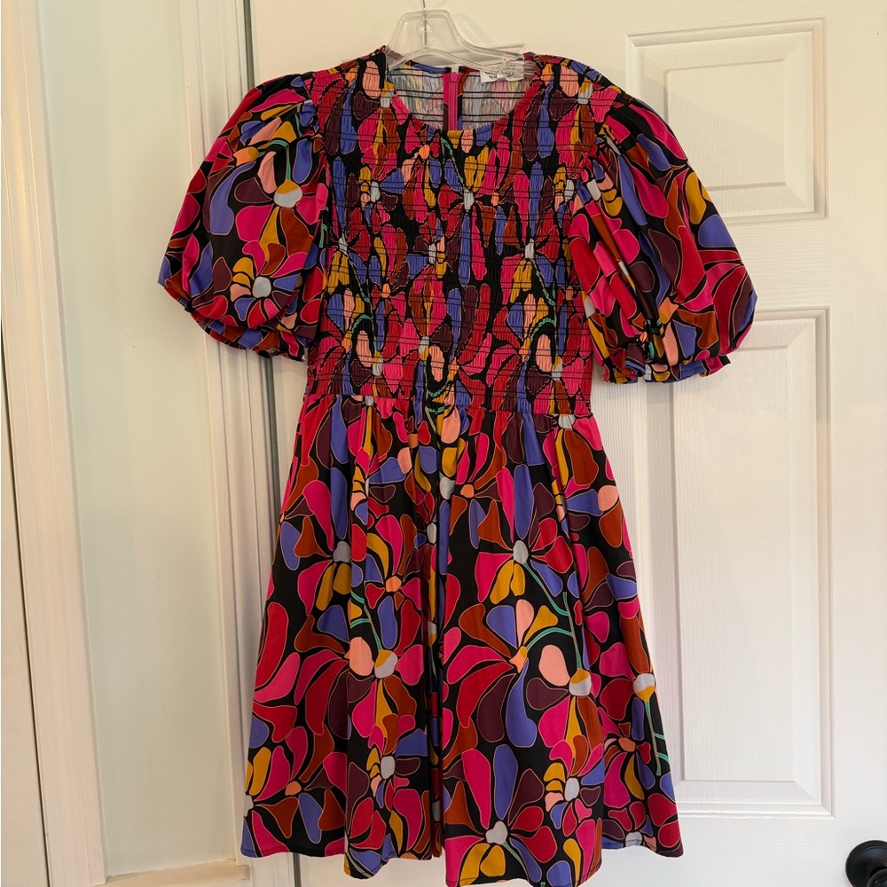 Crosby by Mollie Burch colorful puff sleeve dress Lizzy Dress Daisy Disco